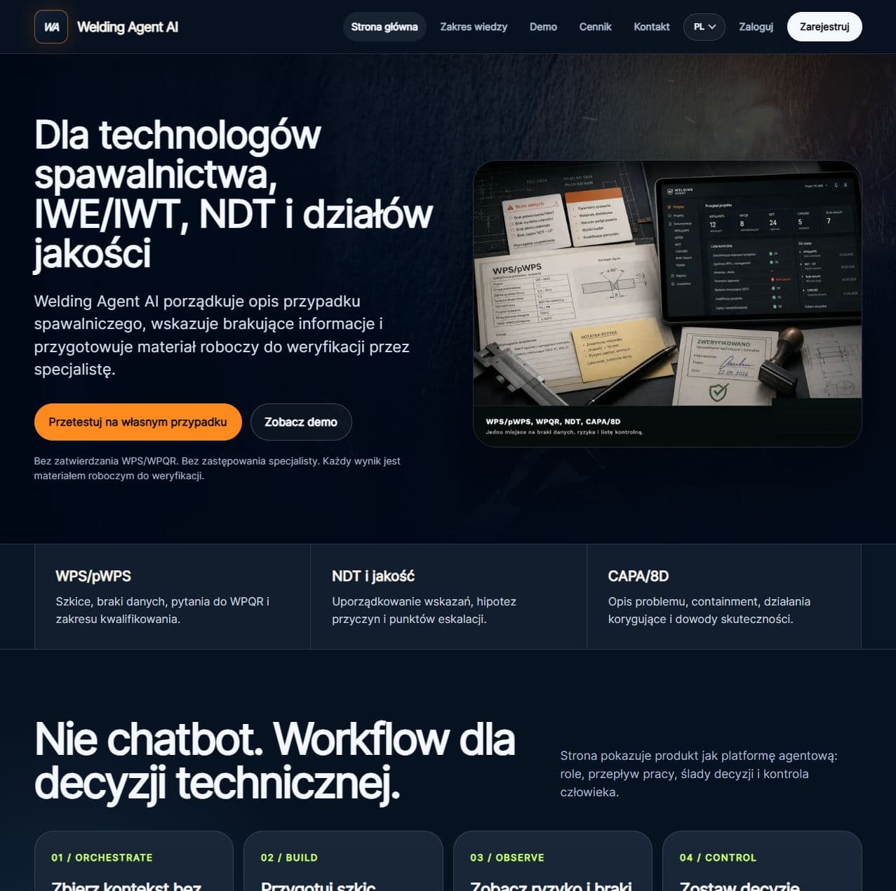 Realizacja MACH Studio: Welding Agent AI